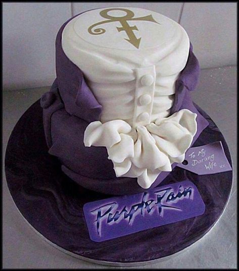 Prince Party Theme, Purple Rain Party, Rain Cake, Prince Birthday Theme, Prince Cake, Prince Musician, Prince Tribute, Prince Party, Prince Purple