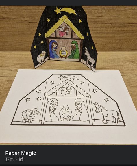 Nativity Scene Crafts, Youth Church, Scene Diy, Nativity Art, Christmas Sunday School, Bible Crafts Sunday School, Sunday School Crafts For Kids, Bible School Crafts, Christian Crafts