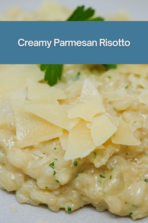 Creamy Parmesan Risotto is a creamy and velvety Italian rice dish enriched with the nutty richness of Parmesan cheese, offering a delightful combination of comfort and indulgence in a single bite. Cheesy Risotto Recipes, Creamy Risotto Recipes, Easy Risotto Recipes, Herb Risotto, Italian Rice Dishes, Cooking Risotto, Easy Risotto, Risotto Recipes Easy, Italian Rice