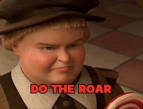 Shrek Do The Roar, Shrek Dancing Video, Do The Roar Shrek, Do The Roar Kid, Noel Core, Shuffles Stickers, Do The Roar, Rave Memes, Meme Shrek