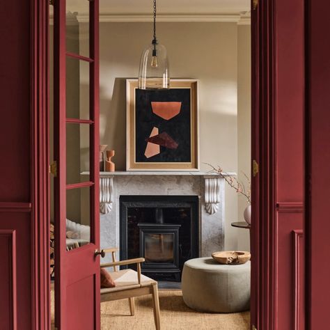 10 inspiring ideas for chimney breasts and alcoves Neptune Color, Neptune Home, Color Plan, Colour Consultant, Chimney Breast, Neutral Walls, Red Interiors, True Red, Red Paint