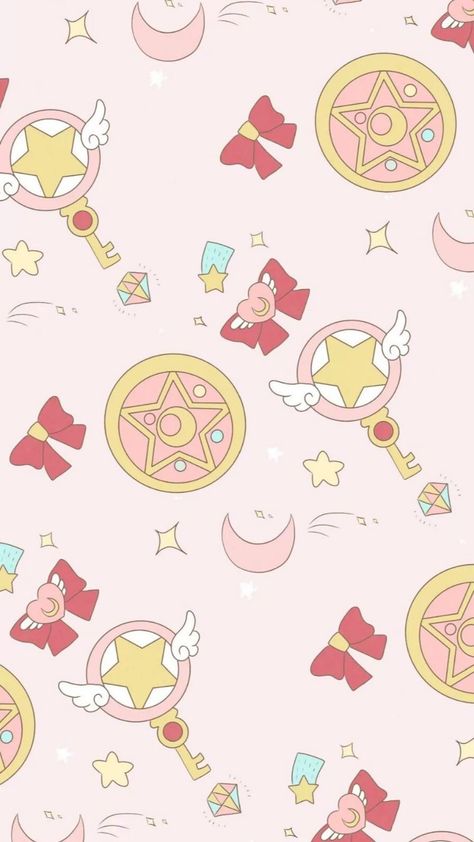 Cute Background Pictures, Pink Wallpaper Desktop, Magical Girl Aesthetic, Sakura Card Captor, Artsy Background, Sailor Moon Wallpaper, Cute Pastel Wallpaper, Anime Cover Photo, Iphone Wallpaper App