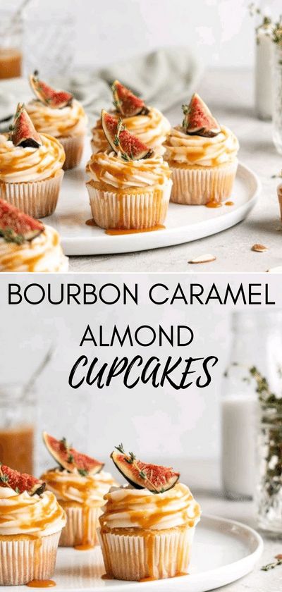 Cupcake Recipes Gourmet, Almond Cupcake Recipes, Boozy Cupcakes Recipes, Bourbon Cupcakes, Gourmet Cupcake Recipes, Alcoholic Cupcakes, Boozy Baking, Strange Food, Infused Cupcakes