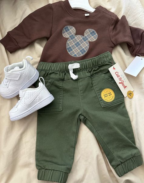 Disney Baby Clothes, Newborn Boy Clothes, Baby Inspiration, Disney Boys, Baby Mouse, Fall Baby, Baby Outfit, Boy Clothes