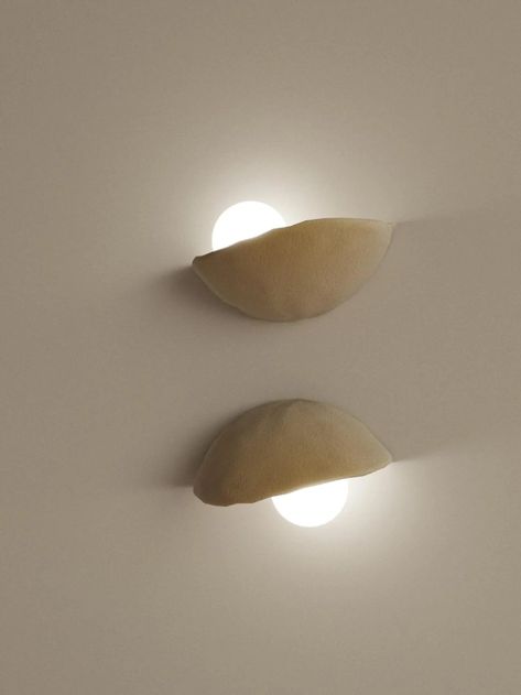 Clay Wall Sconce, Handmade, Ceramic Sconce. LED Light, Organic Sculptural Design, Obriy, Wabi Sabi, Contemporary Style - Etsy Air Dry Clay Pendant Light, Wabi Sabi Wall Light, Ceramic Wall Lamp, Air Dry Clay Lamp, Wabi Sabi Diy, Ceramic Lamps Handmade, Ceramic Sconces, Ceramic Light Fixture, Wabi Sabi Lighting