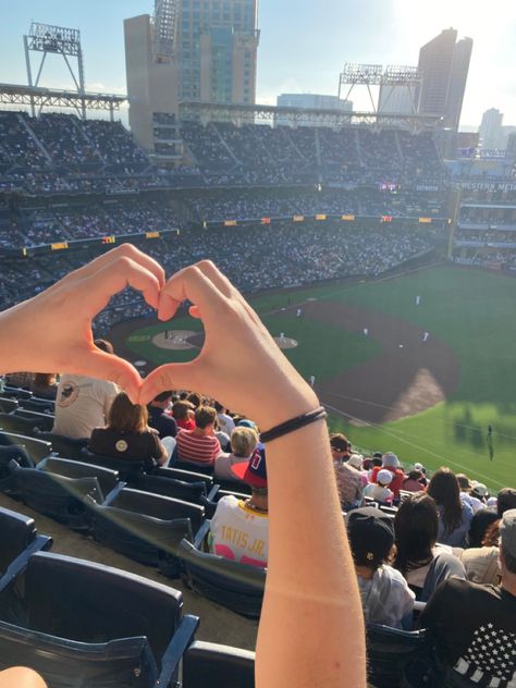 #aesthetic #baseball #sports #sandiego #bringthegold #padres College Baseball Aesthetic, Baseball Aesthetic, Catching Feelings, San Diego Vacation, Life After College, Friend Vacation, Petco Park, Catch Feelings, College Baseball