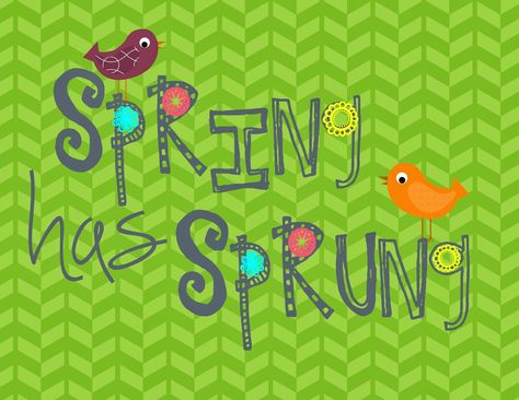 Second Chance to Dream: Spring has Sprung Free Printable Spring Printables Free, Spring Printables, Spring Ideas, First Day Of Spring, Easter Printables, Spring Weather, Spring Has Sprung, Second Chance, Party Printables