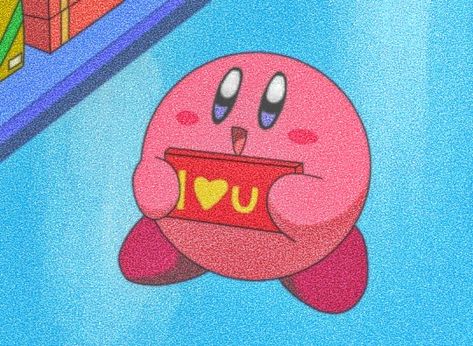 Kirby Valentines Day, Kirby Mouth Open, Kirby Valentines, Angry Kirby, Kirby Heart, Kirby Core, Kirby Meme, Bandana Waddle Dee, Kirby Right Back At Ya