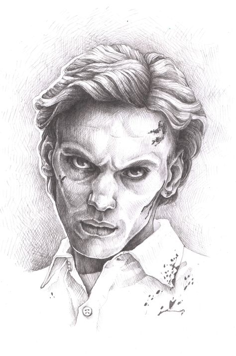 Jamie Campbell Bower as Vecna from Stranger Things Pencil fanart portrait Stranger Things Pencil Sketch, Vecna Stranger Things Drawing, Vecna Drawing, Stranger Things Drawings Pencil, Stranger Things Sketches, Stranger Things Sketch, Stranger Things Vecna, Hatch Art, Face Sketches