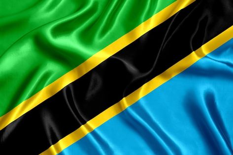 Flag of tanzania silk close-up | Premium Photo #Freepik #photo #tanzania #national #tanzania-flag #national-flag Tanzania Aesthetic, Michael Jackson Dance Video, Tanzanian Flag, Tanzania Flag, World Country Flags, Flag Animation, Bar Counter Design, National Flags, Ig Highlight