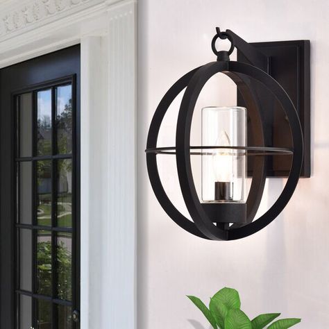 Vaughan Black Outdoor Wall Lantern Outdoor Barn Lighting, Casa Exterior, Outdoor Sconces, Barn Lighting, Outdoor Wall Lantern, Outdoor Light, Wall Lantern, Porch Lighting, Hanging Lanterns