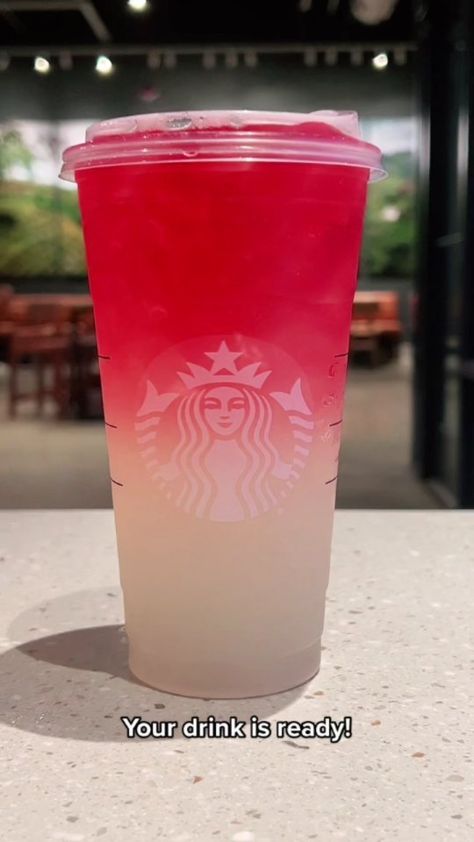 starbucksdrinksig on Instagram: Order a "Venti lemonade with 4 pumps of raspberry and passion tea on top" 😋 - Credit : itsjoboi on TikTok / @jjfire23 - *We’re not sure if… Drink Starbucks, Passion Tea, Starbucks Drink, Starbucks Secret Menu, Starbucks Drinks Recipes, At Starbucks, Secret Menu, Starbucks Recipes, Starbucks Drinks