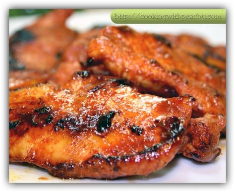 CHICKEN TOCINO #filipinocuisine = Sliced Chicken Breast – 1 PC. Lemon Juice - from  ½ PC. Soy Sauce – 2 tbsp. Achuete / Annatto Powder – 2 tsp. Black Pepper Powder – ¼ tsp. Paprika Powder – ½ tsp. Garlic Powder – 1 tsp. Brown Sugar – 3 tsp. Cooking oil – 1 ½ tbsp. ==== Tocino Chicken, Tocino Recipe, Chicken Tocino, Philippine Cuisine, Filipino Recipe, Orange Chicken Recipe, Chicken Breast Recipes Healthy, Cooking 101, Pinoy Food