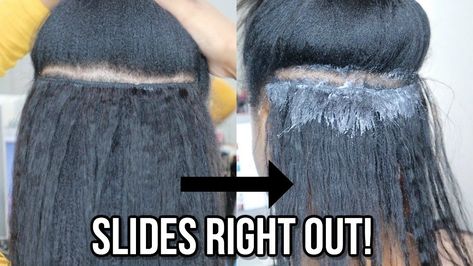 How To Remove Your Glue In Weave *No Damage* Stop Coming For My Edges Sis! [Video] - https://blackhairinformation.com/video-gallery/how-to-remove-your-glue-in-weave-no-damage-stop-coming-for-my-edges-sis-video/ Glue In Weave, Glue In Extensions, Faux Locs Blonde, Glue In Hair Extensions, Short Weave Hairstyles, Natural Hair Weaves, Hair Glue, How To Remove Glue, Yarn Braids