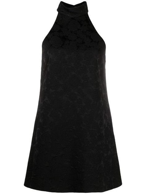 sleeveless A-line dress Ysl Clothes, Ysl Dress, Polyvore Clothes, Saint Laurent Clothes, White Bg, Saint Laurent Dress, Fancy Fits, Ysl Heels, Jacquard Design