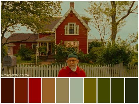 Film Color Palette, Wes Anderson Color Palette, West Anderson, Cinema Colours, Xmas Photos, Moonrise Kingdom, Red Colour Palette, Color Palate, Color Palette Design