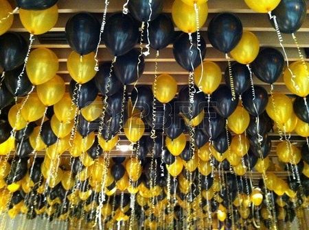 Yellow And Black Decorations Party, Black And Yellow Balloons, Cake Topper Balloon, Gift Balloon, Moms 60th, Bday Decor, 60th Bday, Carnival Decorations, Yellow Party