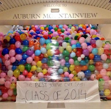 Stair Shocker Senior Class Pranks, Grad Pranks High Schools, Class Pranks, Funny Senior Pranks, Senior Year Pranks, Best Senior Pranks, School Spirit Posters, Prank Ideas, School Pranks