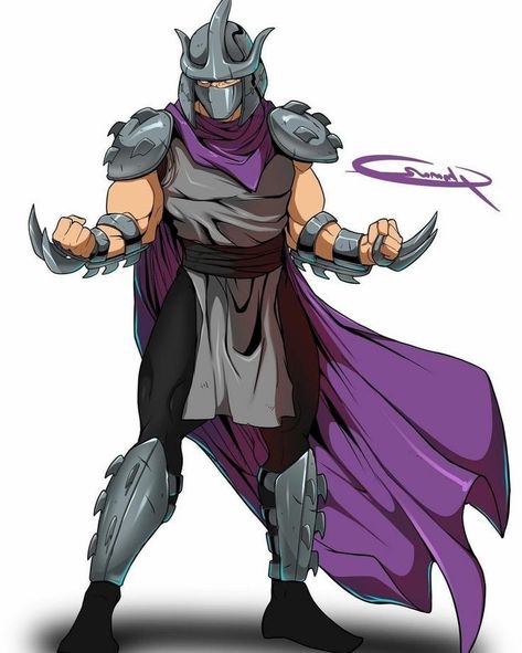 Tmnt Villains, Tmnt Shredder, Shredder Tmnt, Turtle Sketch, Ninja Turtles Shredder, Tmnt Characters, Thanos Marvel, Teenage Mutant Ninja Turtles Art, Marvel Characters Art