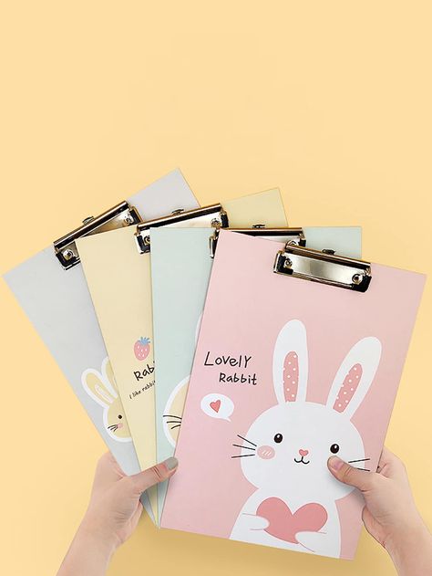 Multicolor  Collar  Plastic   Embellished   Filing Products Exam Pad, Pink Clipboard, Pretty School Supplies, Black School Bags, Stationery Obsession, Cute Stationary School Supplies, Notebook Cover Design, Kawaii Pens, Cool School Supplies