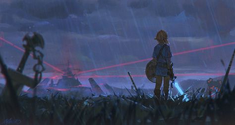 ArtStation - The End, AlzzziMi Zelda Wallpaper, Hyrule Castle, Link Zelda, Zelda Art, Legend Of Zelda Breath, Zelda Breath, Breath Of The Wild, The Legend Of Zelda, Wallpaper Pc