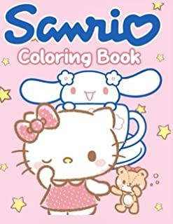 Sanrio Coloring Book, Sanrio Coloring, Coloring Book Cover, Hello Kitty Book, Adults Coloring, Relaxing Colors, Cute Penguins, Drawing Skills, Kids' Book