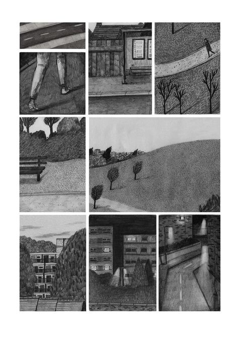 Lizzy Stewart, Bd Art, Illustration Story, Comic Layout, Graphic Novel Art, Type Illustration, About Today, Bd Comics, The Walk