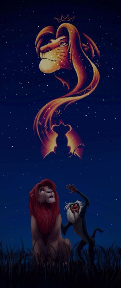 The Lion King edit #simba #nightsky #lion #monkey #tumblr Roi Lion Simba, Lion King Quotes, Lion King Drawings, Lion King Pictures, Il Re Leone, King Lion, Lion King Art, Images Disney, Lion King Simba