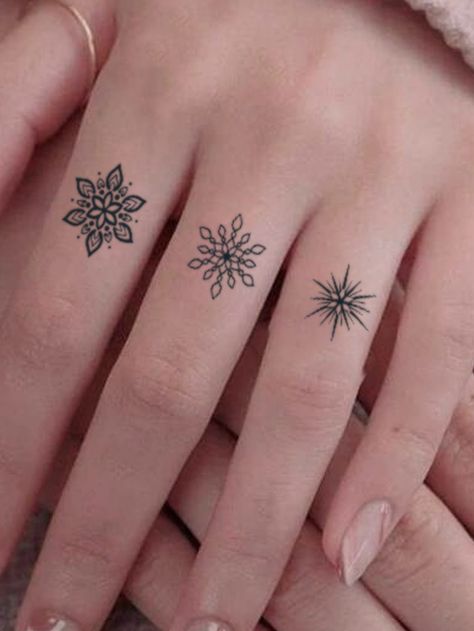 Preto  Collar  PVC  Adesivo autocolante Embellished Temporary Tattoo Stickers, Tattoo Sticker, Snowflake Pattern, Tattoo Stickers, Temporary Tattoos, Temporary Tattoo, Beauty Tools, Tools, Collar