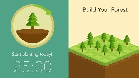 Review: The Forest app helps you go phone-free by planting trees Forest App, Plant App, Plant Window, Identify Plant, Senior Project, Productivity Apps, Help The Environment, Activity Days, Growing Tree