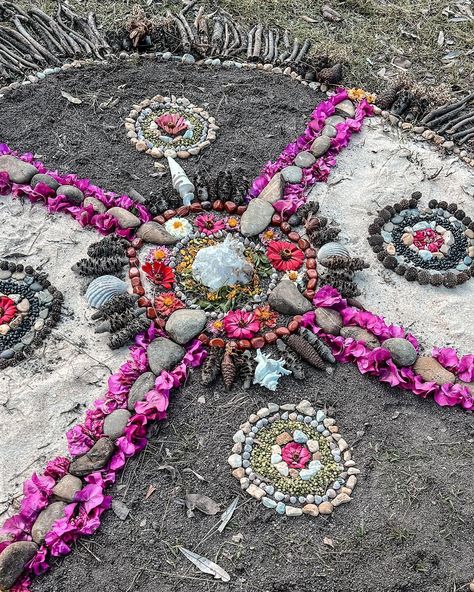 When your festival revolves around the Earth Altars 🙌🏽 This work has provided me with so many opportunities all over Australia and my heart swells with gratitude after every creation. @emilyjaynemarshall and I created 2 Earth Altars at @rabbitseatlettuce this year 🐰🥬 One as a compass and meeting point in the middle of the festival and a very special memorial Altar under a tree near the lake to honour a couple that transitioned into another realm a few years ago. We merged the altar with the... Memorial Altar, Earth Altar, Under A Tree, A Compass, The Festival, A Tree, The Earth, Compass, My Heart