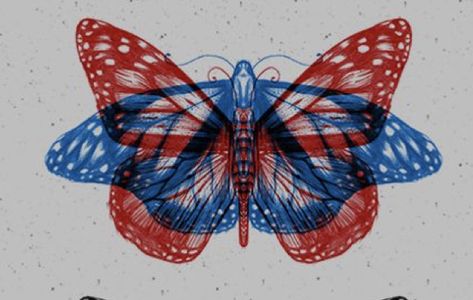 Butterflies, Red, Blue