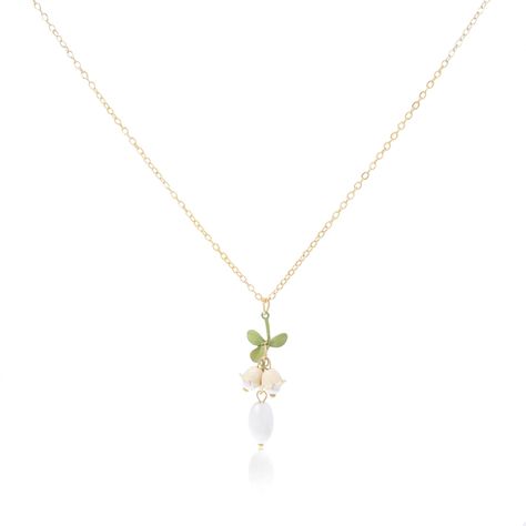 PRICES MAY VARY. 【Lily Flower】The design is inspired by lily of the valley,Representing pure love and friendship,the lily-of-the-valley flowers are white and flawless,and grow in the silent valley, which means a happy return. 【Sweet Design】The necklace are polished, with a special design and unique flower structure, which will make you the focus of the crowd. 【Comfortable to Wear】Made of quality alloy, lead-free, nickel-free ,fade-resistant, lightweight for long-lasting and easy to wear, allows Flower Women, Flower Model, Lily Of The Valley Flowers, Valley Flowers, Lady Girl, Wedding Spring, Jewelry Birthday, Women Necklace, Chains Necklaces