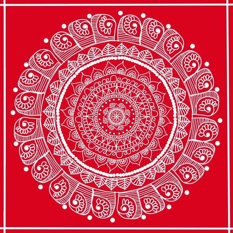 Mandala art | Circle drawing | Detailing Art | Pen Art | Aipan Design Mandala Art Circle, Aipan Design, Aipan Art, Rangoli Side Designs, Circle Drawing, Modern Art Paintings Abstract, Diy Jar Crafts, Art Pen, Art Circle