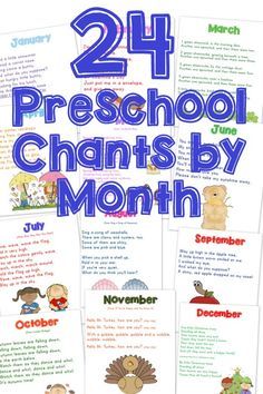 Preschool Chants, Preschool Calendar, Preschool Circle Time, Preschool Music, Finger Plays, Preschool Songs, Morning Meeting, Tot School, Preschool Curriculum