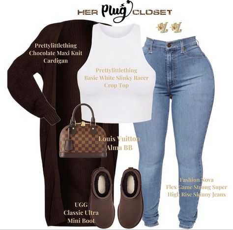 Cold Spring Outfits Casual, Black Student Union Ideas, Baddie Outfits Casual Fall, Outfit Links, Fasion Outfits, Cute Lazy Day Outfits, Cute Comfy Outfits, Cute Swag Outfits