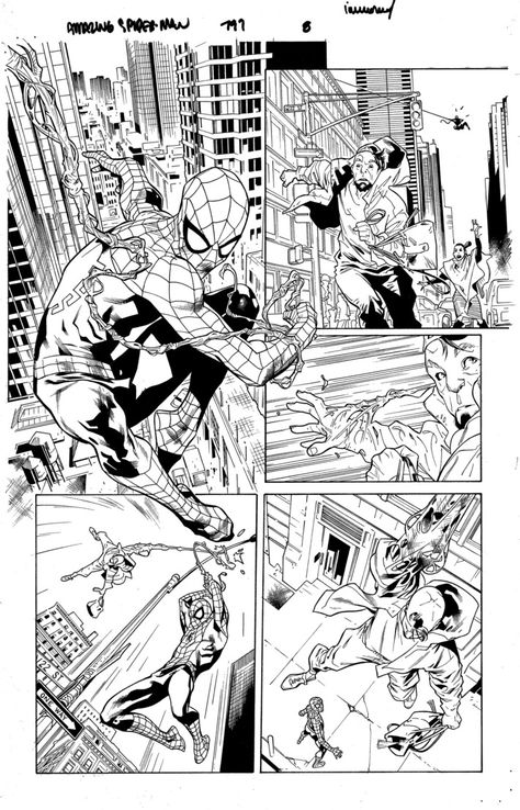 Dan Slott Leaving Amazing Spider-Man, Will Write Iron Man Comic Lines, Comic Book Style Art, Comic Wall Art, Comic Spiderman, Ink Wallpaper, Comic Book Display, Spider Man Comics, Comic Book Illustration, Stuart Immonen