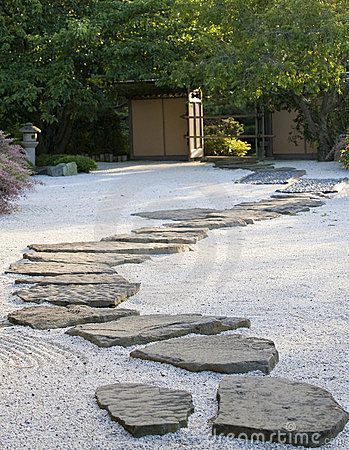 A japanese rock garden with a path Garden Path Ideas, Japanese Rock Garden, Zen Rock Garden, Japanese Garden Landscape, Zen Garden Design, Japanese Zen Garden, Path Ideas, Japan Garden, Japanese Garden Design