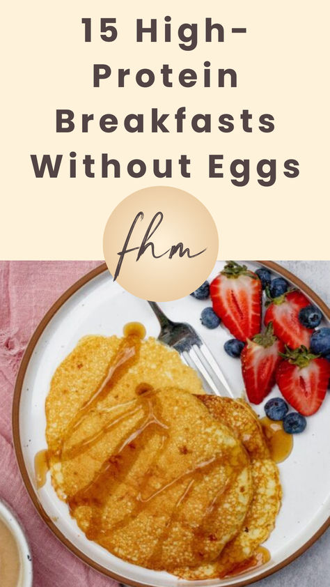 While eggs and egg whites are a great source of protein, some people don’t like them, can’t eat them, or just want a break from them. If that’s you, this list of 15 high-protein breakfasts without eggs will help spark some new egg-free breakfast ideas for you! Breakfasts Without Eggs, Breakfast Recipes Without Eggs, Recipes Without Eggs, High Protein Breakfasts, Breakfast Ideas Without Eggs, Healthy Macros, High Protein Breakfast Ideas, Protein Breakfast Ideas, High Protein Muffins