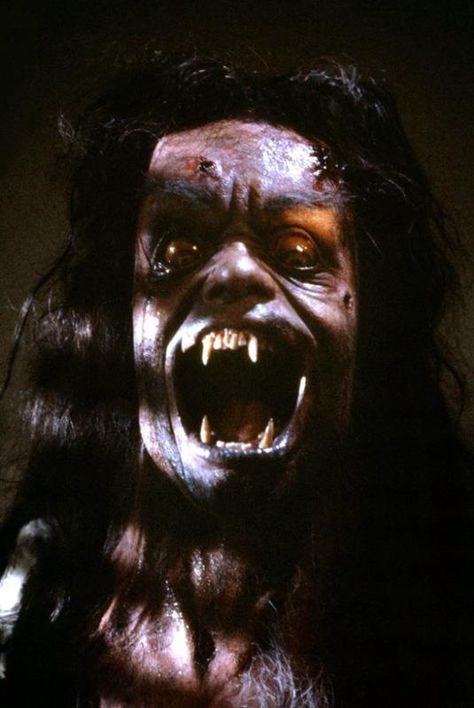 Robert Picardo's Eddie Quist transforms in THE HOWLING (1981). Scary Villains, The Howling 1981, Scariest Movies, Big Monsters, Hammer Horror, Horror Fanatic, Horror Stuff, The Howling, Vampires And Werewolves