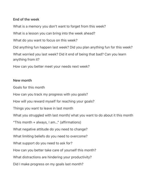 Beginning Of Month Journal Prompts, Beginning Of The Month Journal Prompts, Saturday Journal Prompts, End Of Week Journal Prompts, End Of Month Journal Prompts, Aftercare Prompts, New Month Journal Prompts, Best Self Journal, Reflection Prompts