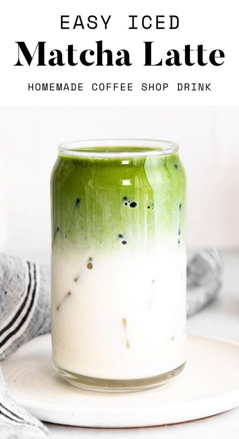 Matcha Powder Recipes, Iced Matcha Recipe, Iced Matcha Green Tea, Matcha Drink Recipes, Sweet Matcha, Mate Tee, Tea Latte Recipe, Milk Tea Recipes, Matcha Latte Recipe