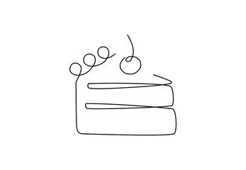 Cake slice continuous lines stock photos, royalty-free images, vectors, video One Line Cake Drawing, Dessert Line Art, Piece Of Cake Tattoo, Slice Of Cake Tattoo, Simple Cake Drawing, Slice Of Cake Drawing, Cake Line Drawing, Piece Of Cake Drawing, Cake Slice Drawing