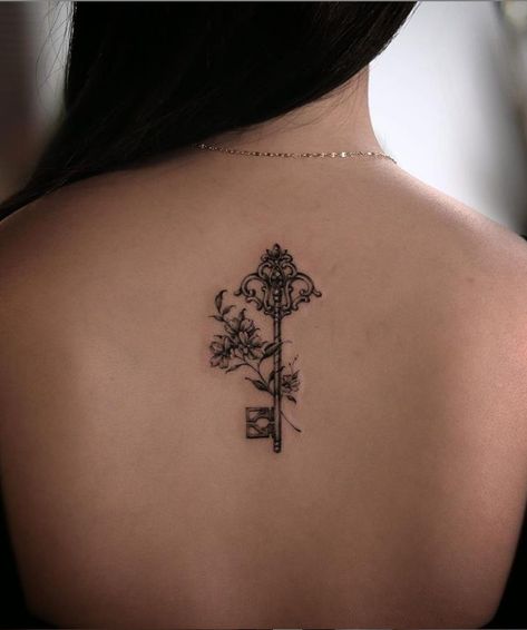 A women's lifestyle destination dedicated to style, entertainment, love, and living beautifully. Key Tattoos For Women, Tattoo Key, Lock And Key Tattoo, Magazine Tattoo, Skeleton Key Tattoo, Key Tattoo Designs, Key Tattoos, Key Tattoo, Finger Tattoo Designs