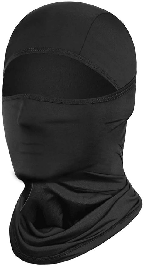 85% Nylon, 15% Spandex Imported Pull On closure Hand wash or machine wash Ultimate Protection for Your Face and Your Body – Achiou balaclava face mask is made from high-quality fabric, comfortable and lightweight. Very effective for providing face protection, primarily against the wind, dust, UV while motorcycling or other sports Ninja Hoodie, Mask For Men, Silk Face Mask, Helmet Liner, Full Face Mask, Face Protection, Mens Fashion Classy, Ski Mask, Womens Football