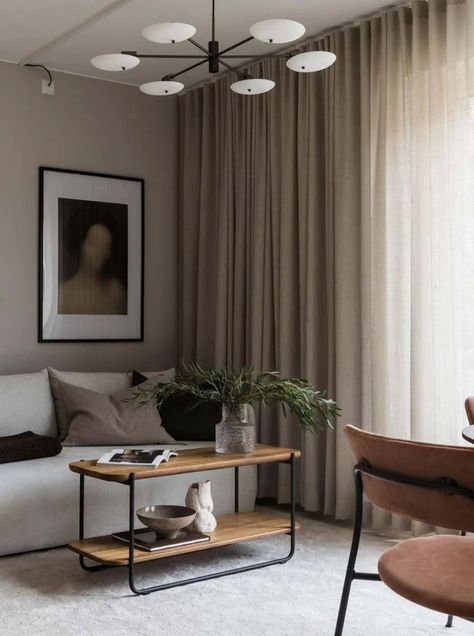 Curtain Beige Living Room, Living Room Ideas Beige Carpet, Living Room Curtains Beige Walls, Living Room Earth Tones Modern, Curtains Living Room Neutral, Coffee Color Living Room, Cold Tone Living Rooms, Colour Palette Grey Beige, Beige Colour Living Room Ideas