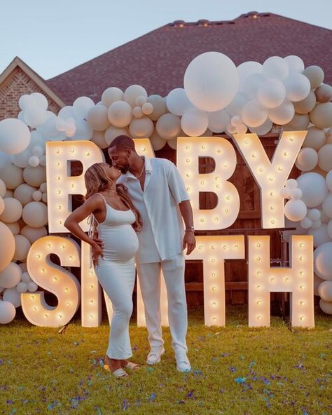 Prom Marquee Letters, Oh Baby Marquee Letters, Gender Reveal Marquee Letters, Baby Marquee Letters With Balloons, Marquee Letters With Balloons, Fancy Baby Shower, Babby Shower, Gender Reveal Baby Shower Themes, Baby Gender Reveal Party Decorations