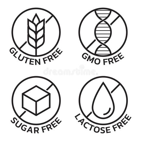 Lactose Intolerant Tattoo, Gluten Free Tattoo, Gluten Free Symbol, Gluten Free Logo, Vegan Symbol, Work Signs, Gluten Free Info, Gluten Free Brands, Free Icon Set