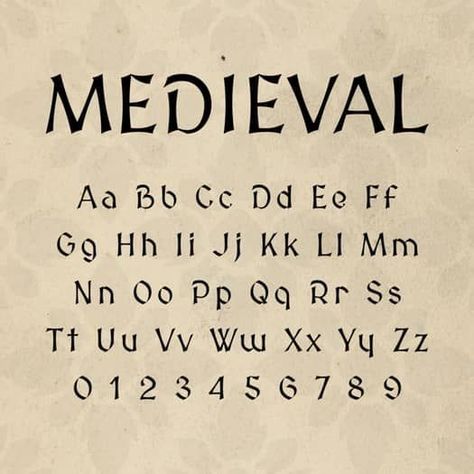 Download top free fonts for logos & branding! Best brush, script, & handwritten styles for commercial use. Click now! 🤫🌸 Fairy Tale Font Alphabet, Irish Alphabet Letters, Illustrated Manuscript Medieval, Midevil Fonts Alphabet, Celtic Font Alphabet, Minecraft Font Letters, Medieval Font Alphabet, Calligraphy Fonts Alphabet Vintage, Dnd Font