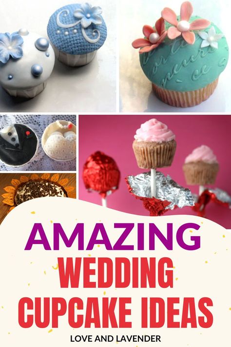 Wedding cupcakes are a delicious and fun alternative to the traditional wedding cake. Visit the blog and check out these amazing ideas for your next event! Wedding Cupcakes Ideas, Small Round Cake, Cake With Icing, Lush Cake, Reception Buffet, Icing Cupcakes, Popular Dessert, Mini Wedding Cakes, Unique Cupcakes